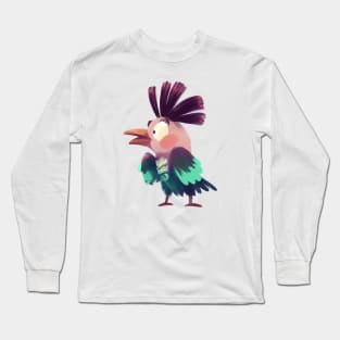 Cute Cuckoo Drawing Long Sleeve T-Shirt